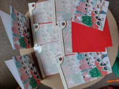 Christmas Cards - Market Scene. 16 Packs of 8 Cards