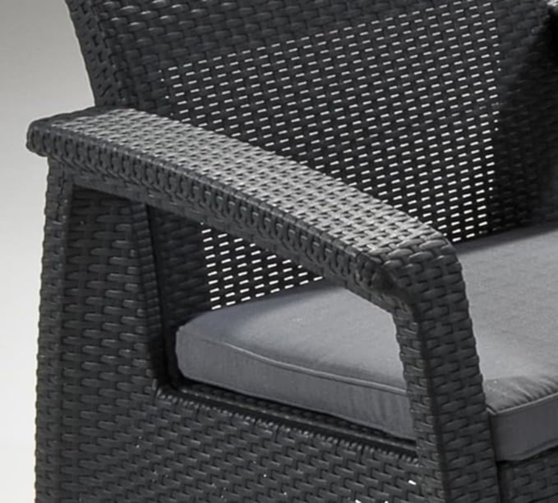 Brand New: Keter Corfu 4 Seater Lounge Set - Graphite / Mushroom - Bild 3 aus 3