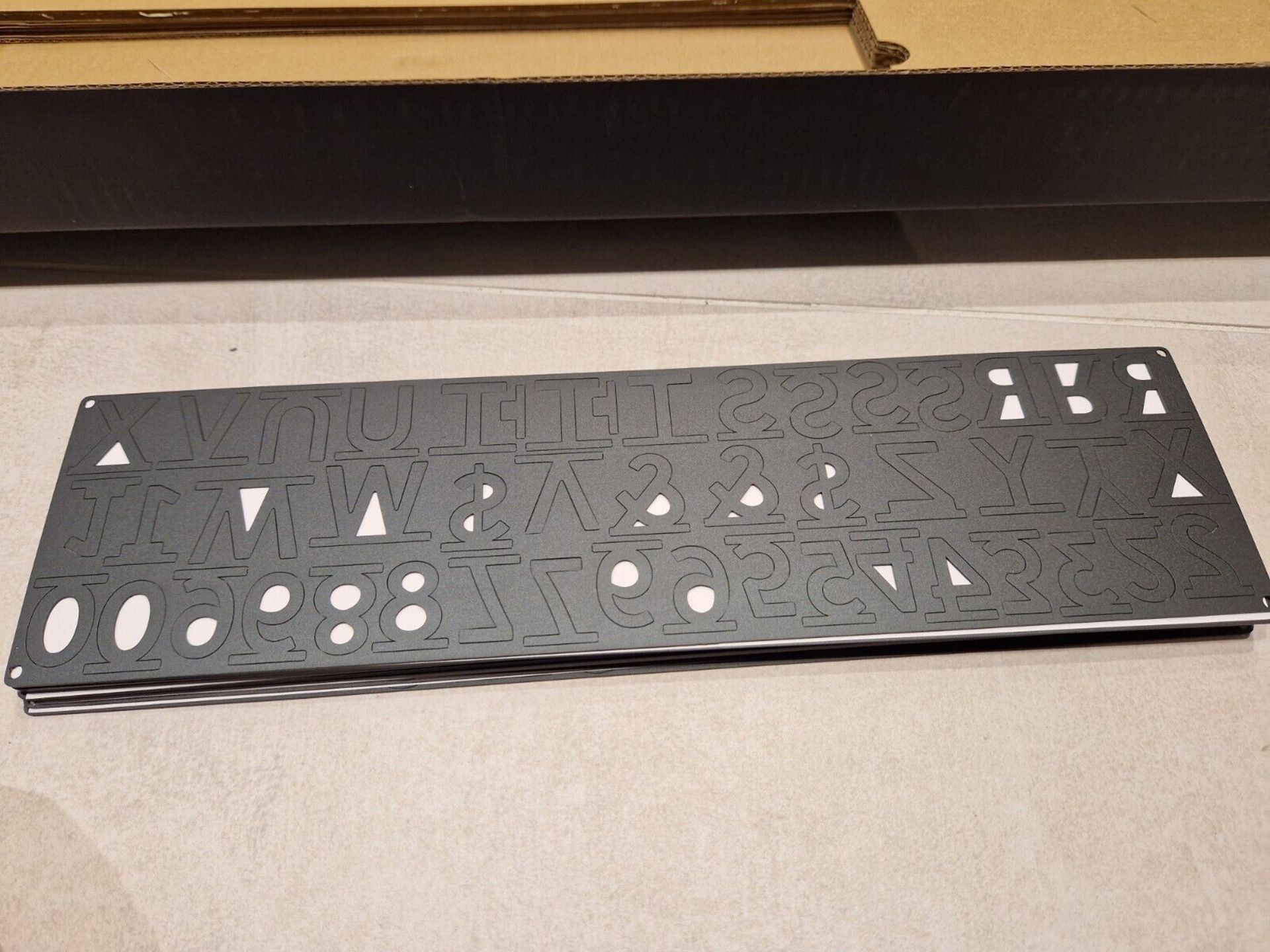 George & Willy Atelier Letter Board, Half Set 10 Black Rails, 540 Black Letters RRP £300 - Image 10 of 10