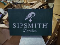 Sipsmith London Wooden Painted Sign 102*84cm Sourced From Luxury House Clearance