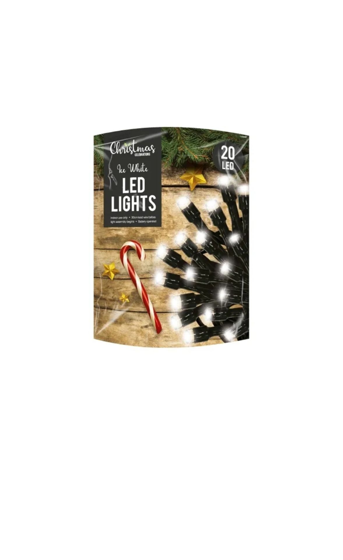 24 x Packs Christmas 20 LED String Lights White