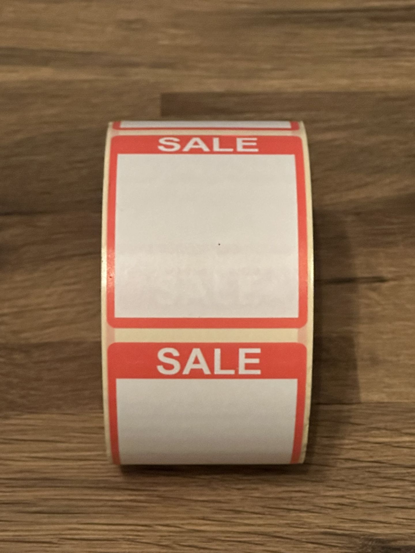 1000 Bright Red Sale Price Point Stickers, Sticky Labels 40 x 50 - Image 2 of 2