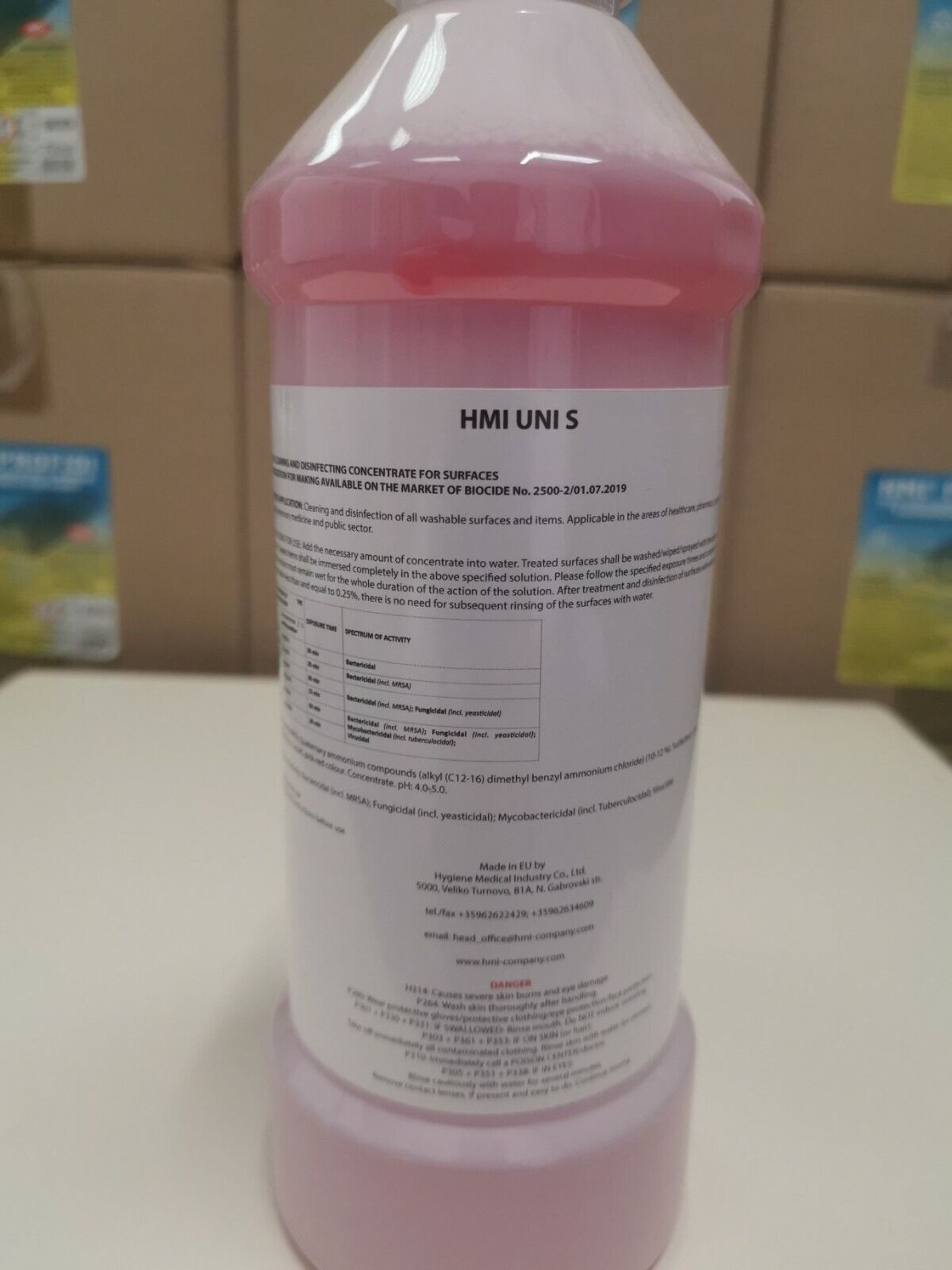 20 x UNI S Liquid Disinfectant Cleaning Concentrate For Surfaces - 1 kg - Image 2 of 6