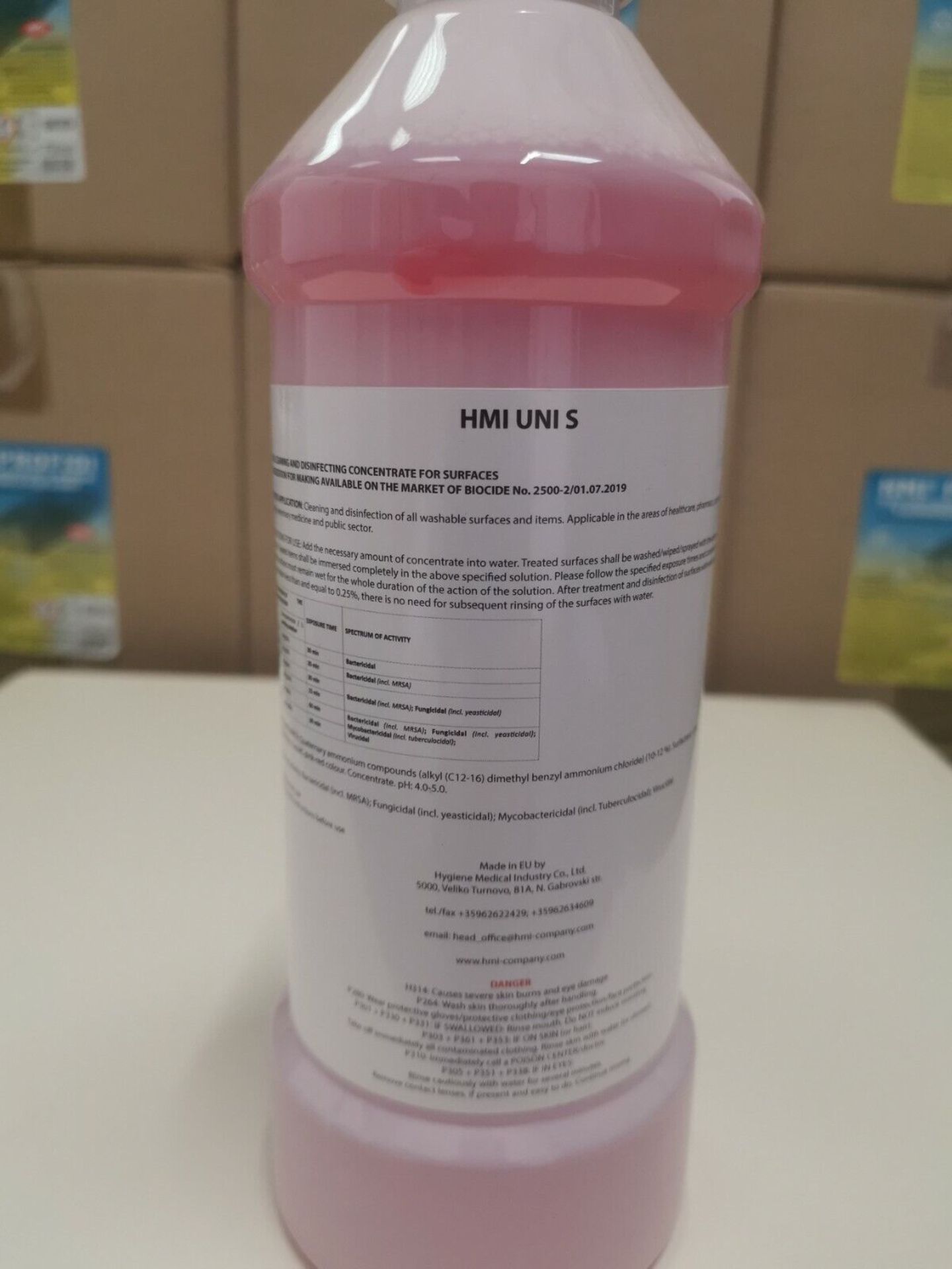 20 x UNI S Liquid Disinfectant Cleaning Concentrate For Surfaces - 1 kg - Image 3 of 6