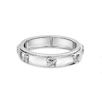 New! Sterling Silver Butterfly Spinner Band Ring