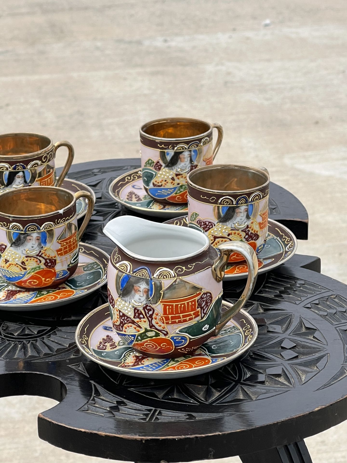 Satsuma Dragonware Tea Service - Image 6 of 15