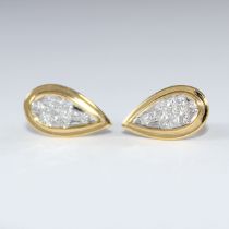 IGI Certified 14 K / 585 Yellow Gold Diamond Earring Studs