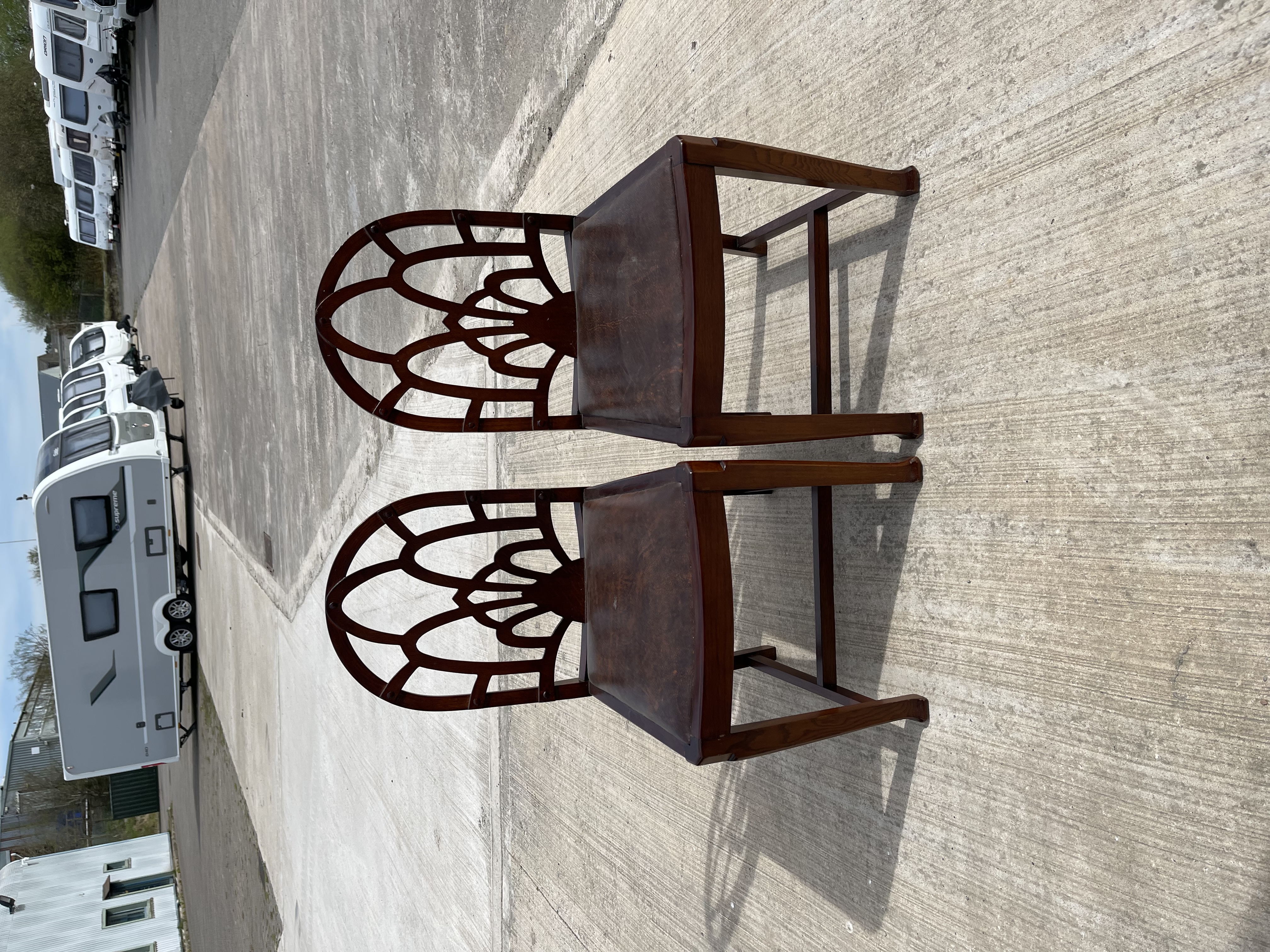 Pair of Vintage Gothic Chairs - Image 2 of 5