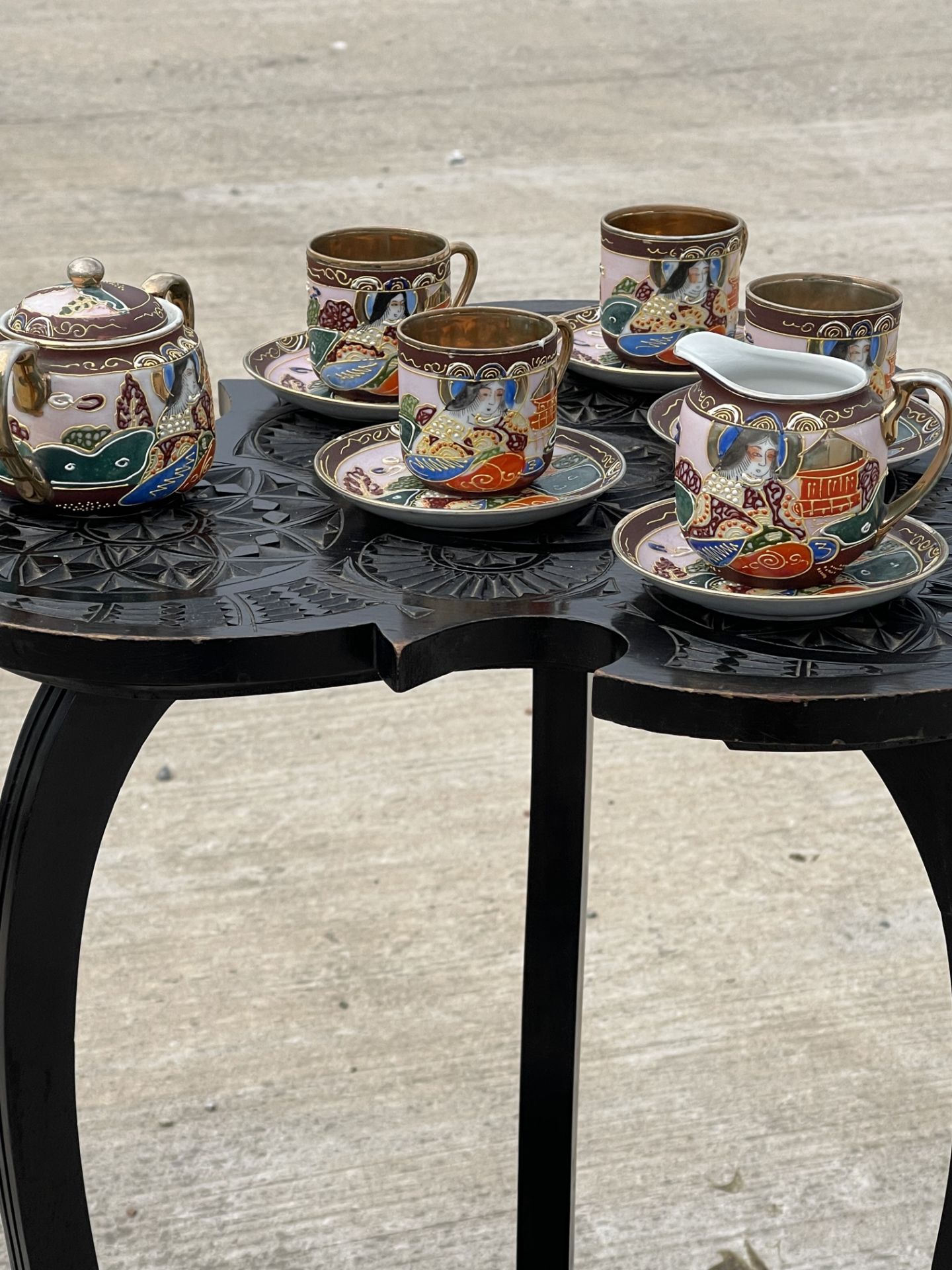 Satsuma Dragonware Tea Service - Image 2 of 15