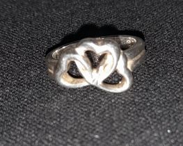 Tiffany and Co Three Heart Ring.