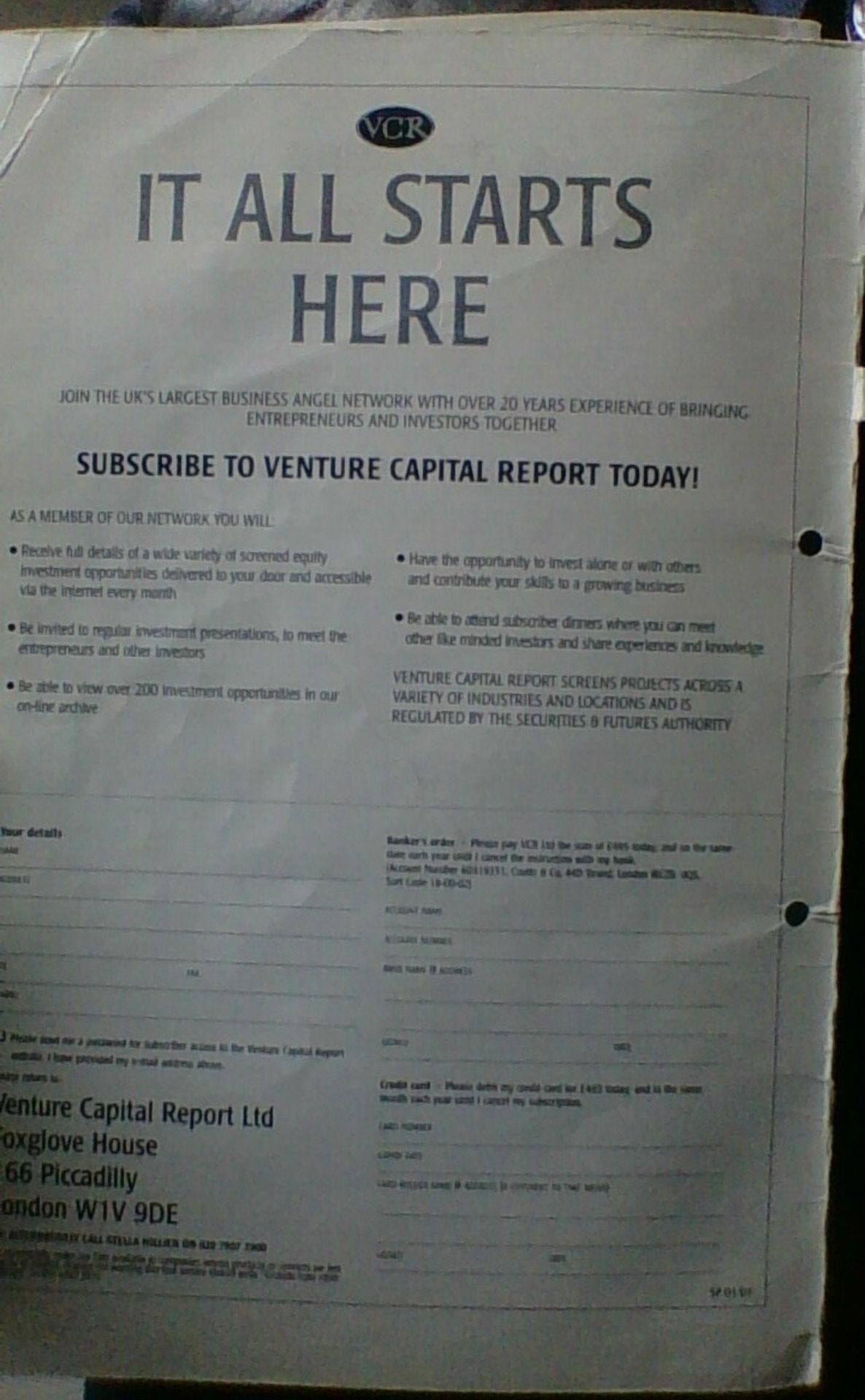 2001 - Rare Magazine. Venture Capital Report (VCR) - Established 1978. Investments and Networkin... - Image 2 of 13