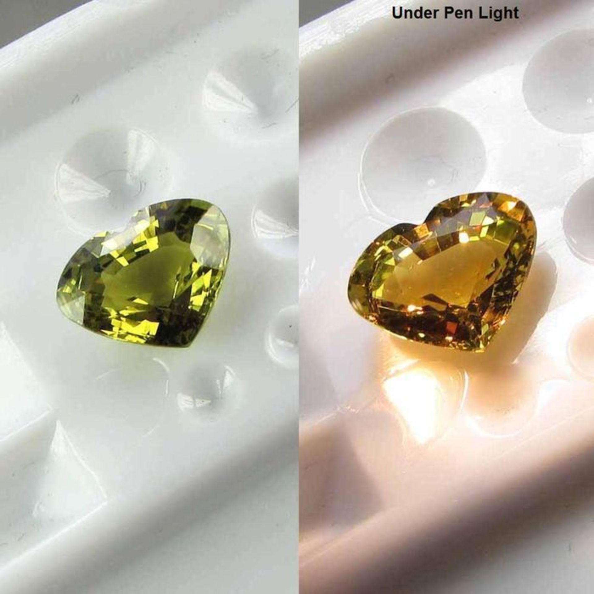 14 K / 585 White Gold Rare Alexandrite ( IGI Certified ) and Diamond Ring - Image 6 of 7