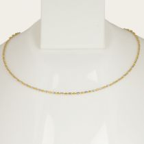 18 K / 750 Hallmarked Yellowand White Gold Chain Necklace