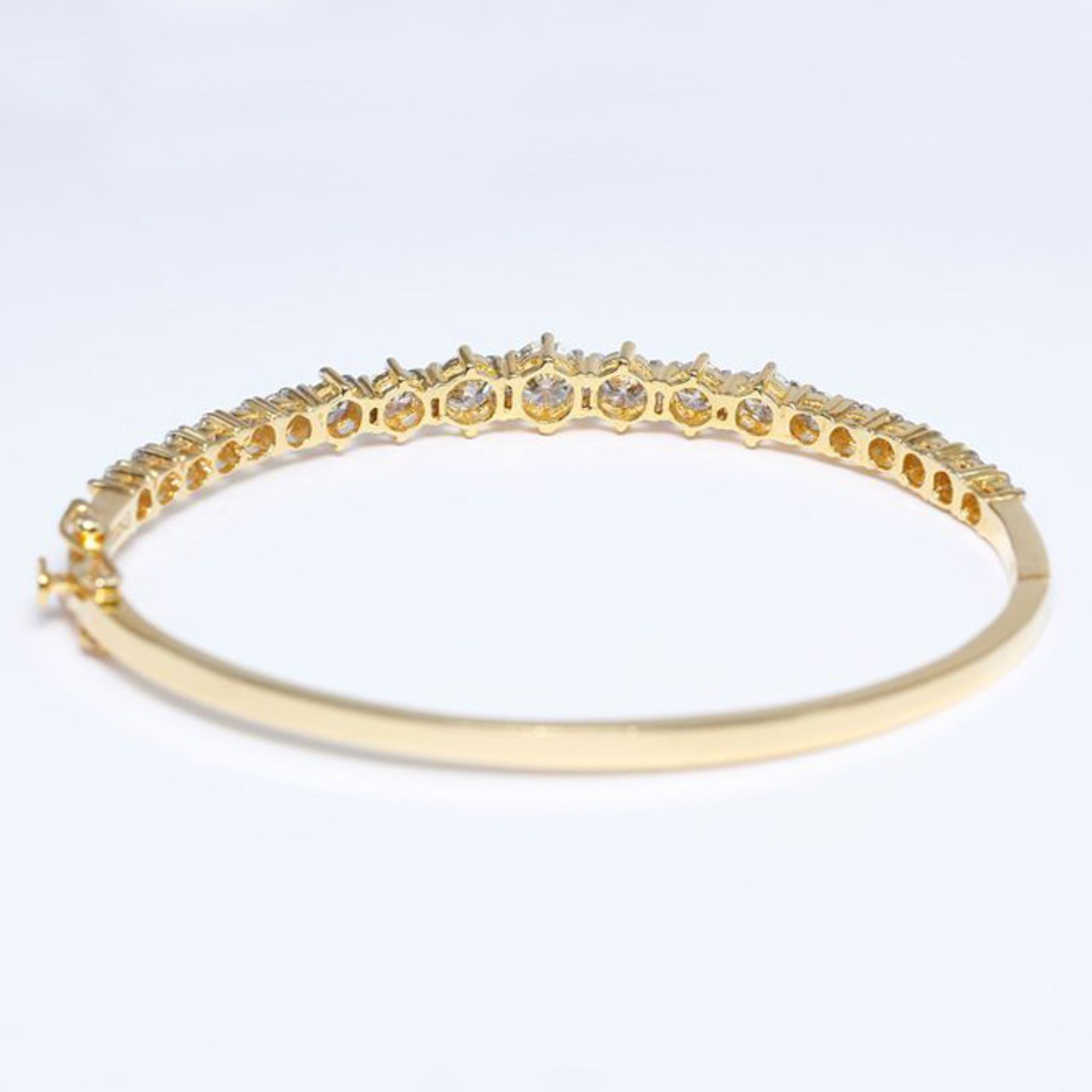 IGI Certified 14 K / 585 Yellow Gold Diamond Bracelet - Image 10 of 10