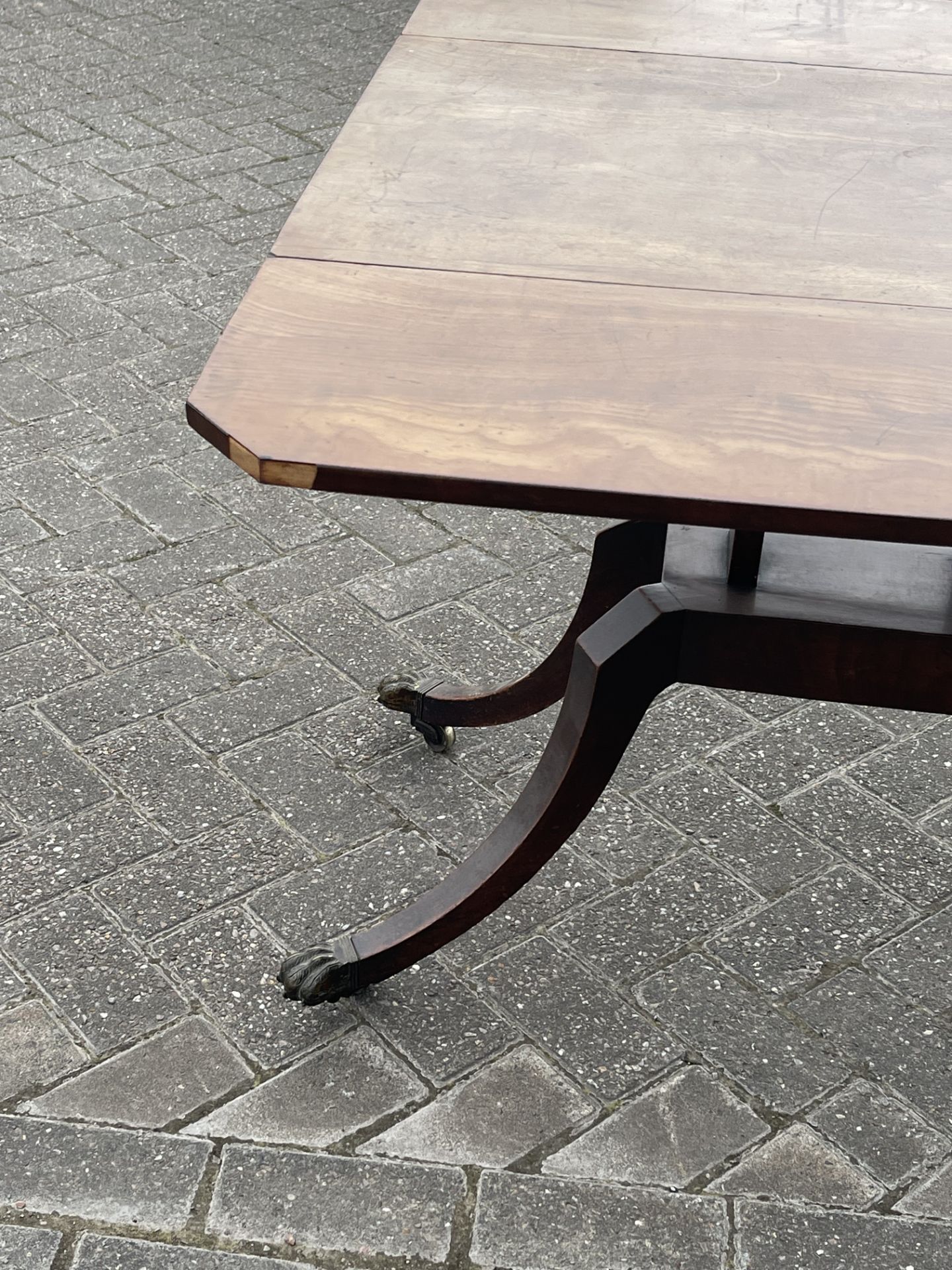 Regency Pedestal Claw Foot Table - Image 21 of 21