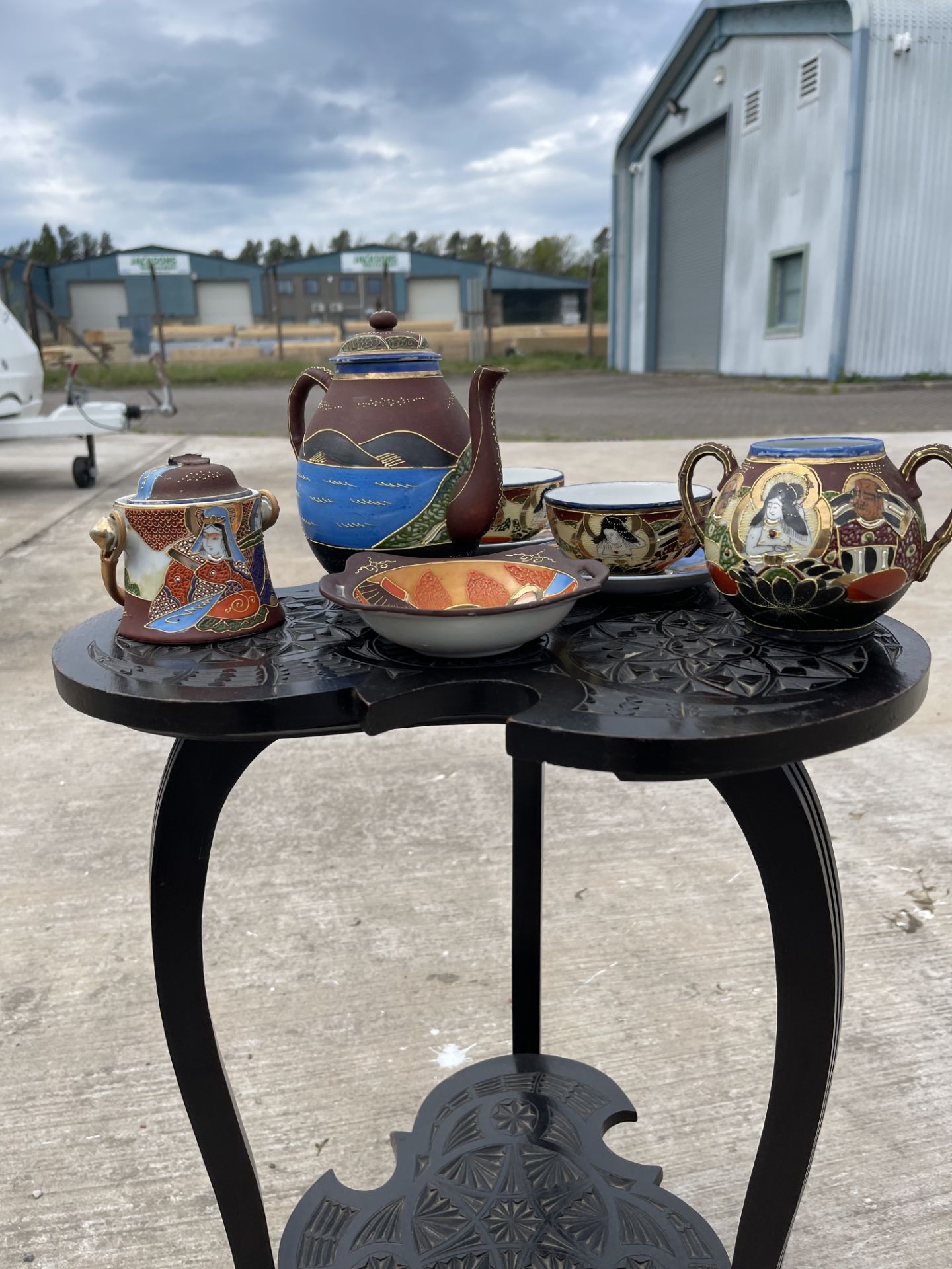 Satsuma Dragonware Teaset