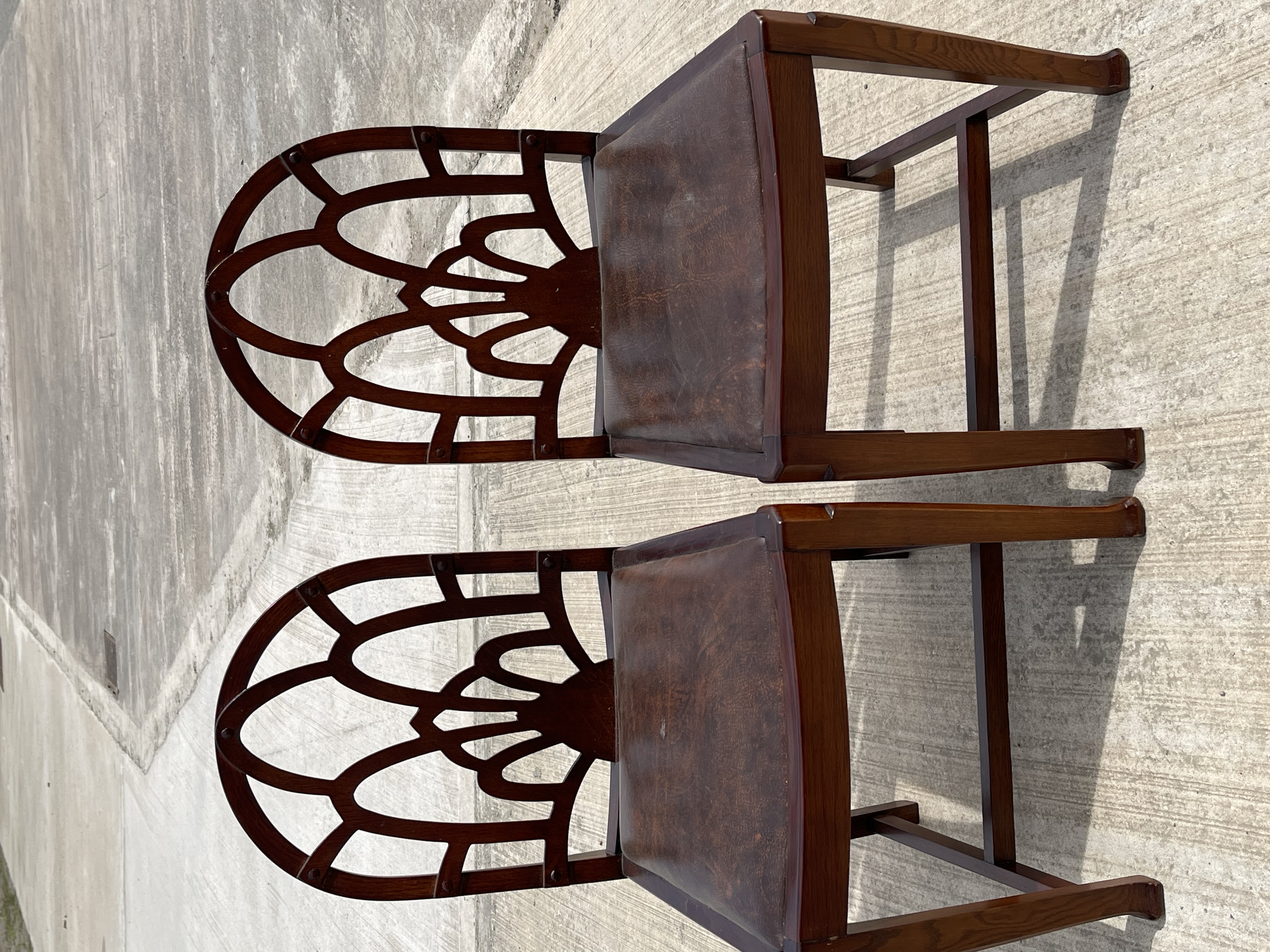 Pair of Vintage Gothic Chairs - Image 3 of 5