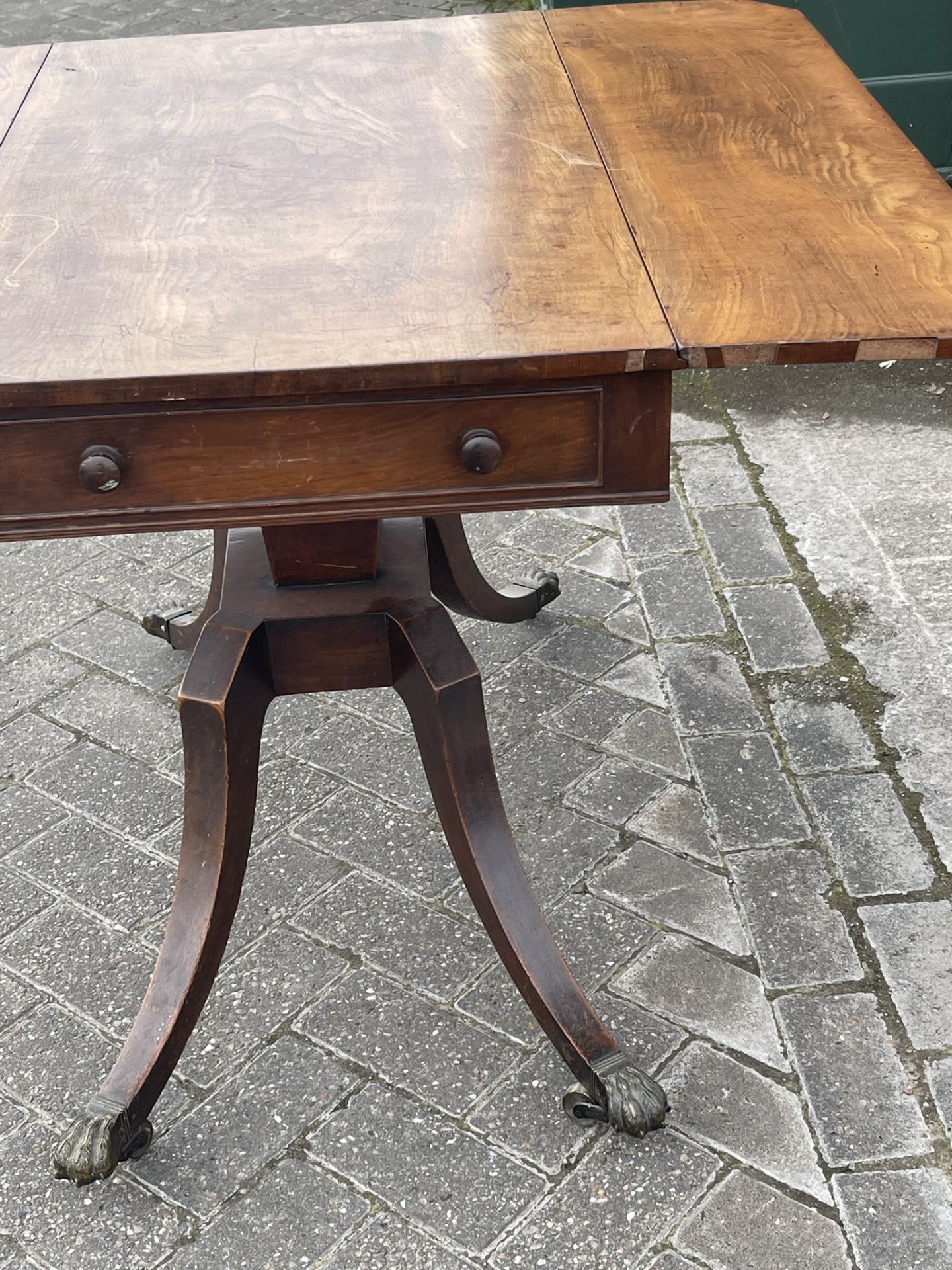 Regency Pedestal Claw Foot Table - Image 16 of 21