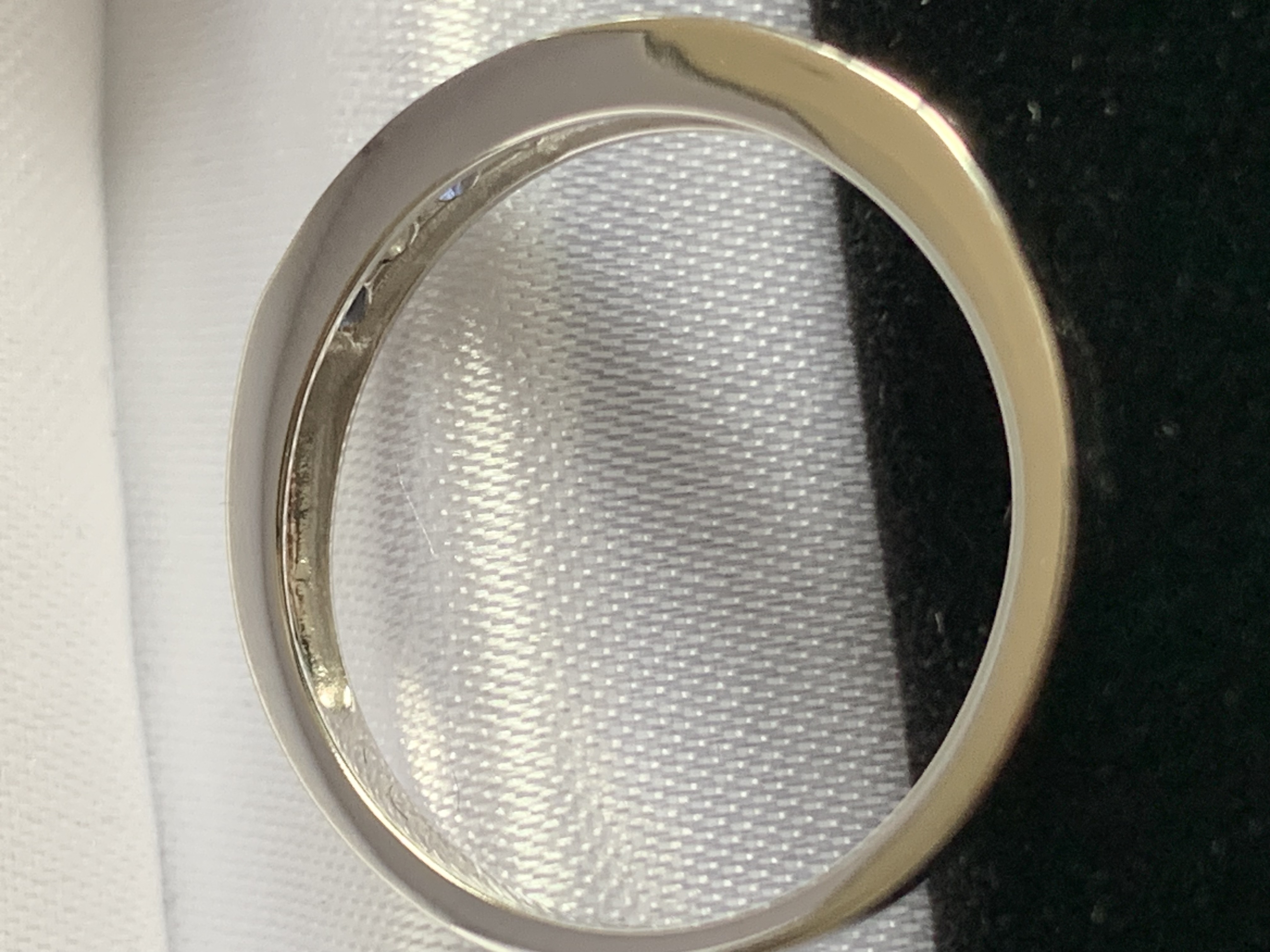 9ct White Gold Channel Set Semi Eternity Diamond & Sapphire Ring 0.12 - Image 6 of 10