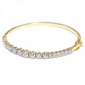 IGI Certified 14 K / 585 Yellow Gold Diamond Bracelet