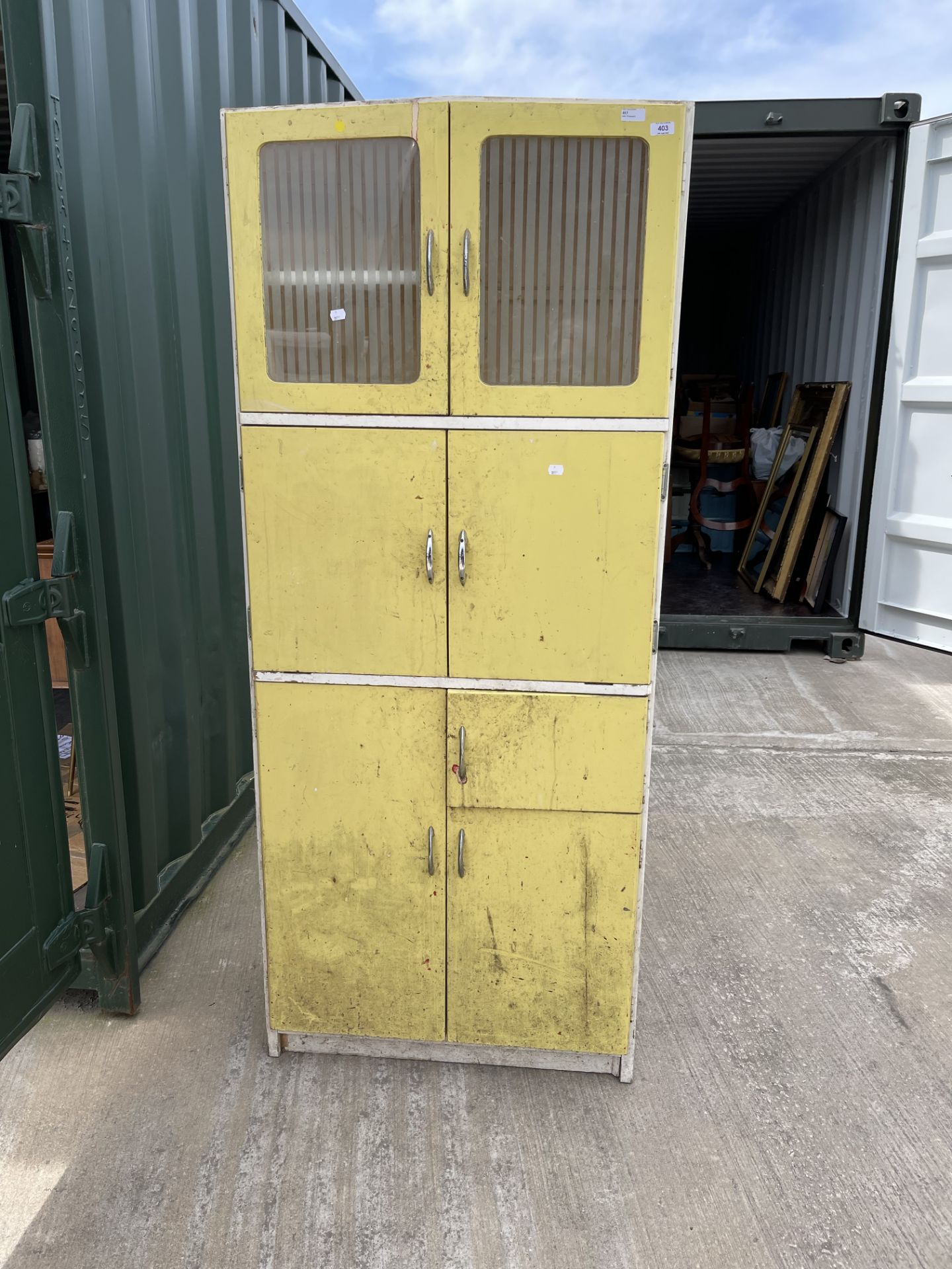 Original 50s Kitchenette Pantry Unit - Image 5 of 6