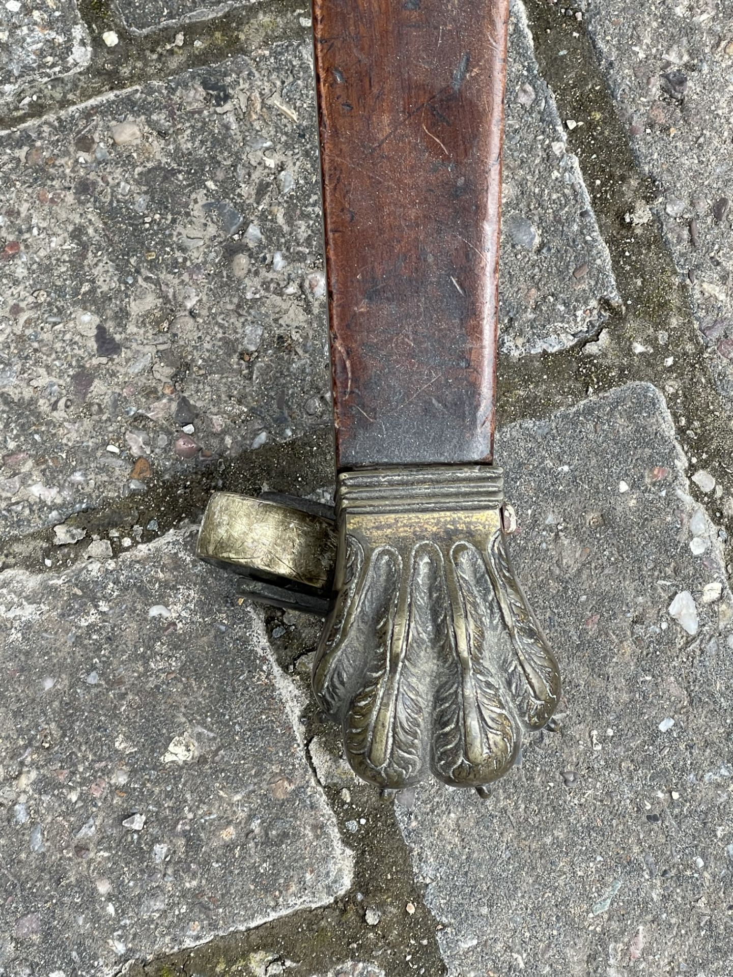 Regency Pedestal Claw Foot Table - Image 15 of 21