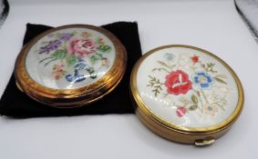 Pair Vintage Powder Compacts