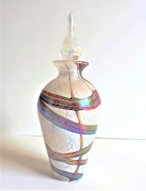 Isle of Wight Glass iridescent Perfume Bottle