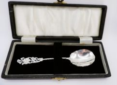 Cased Antique Silver Spoon