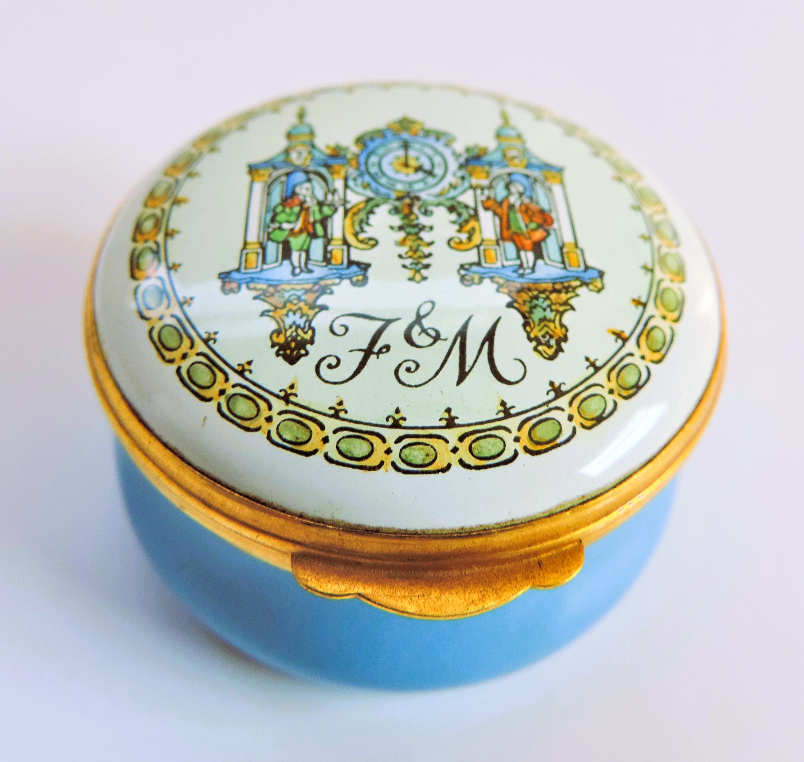 Crummles English Enamels Trinket/Pill Box Fortnum & Mason