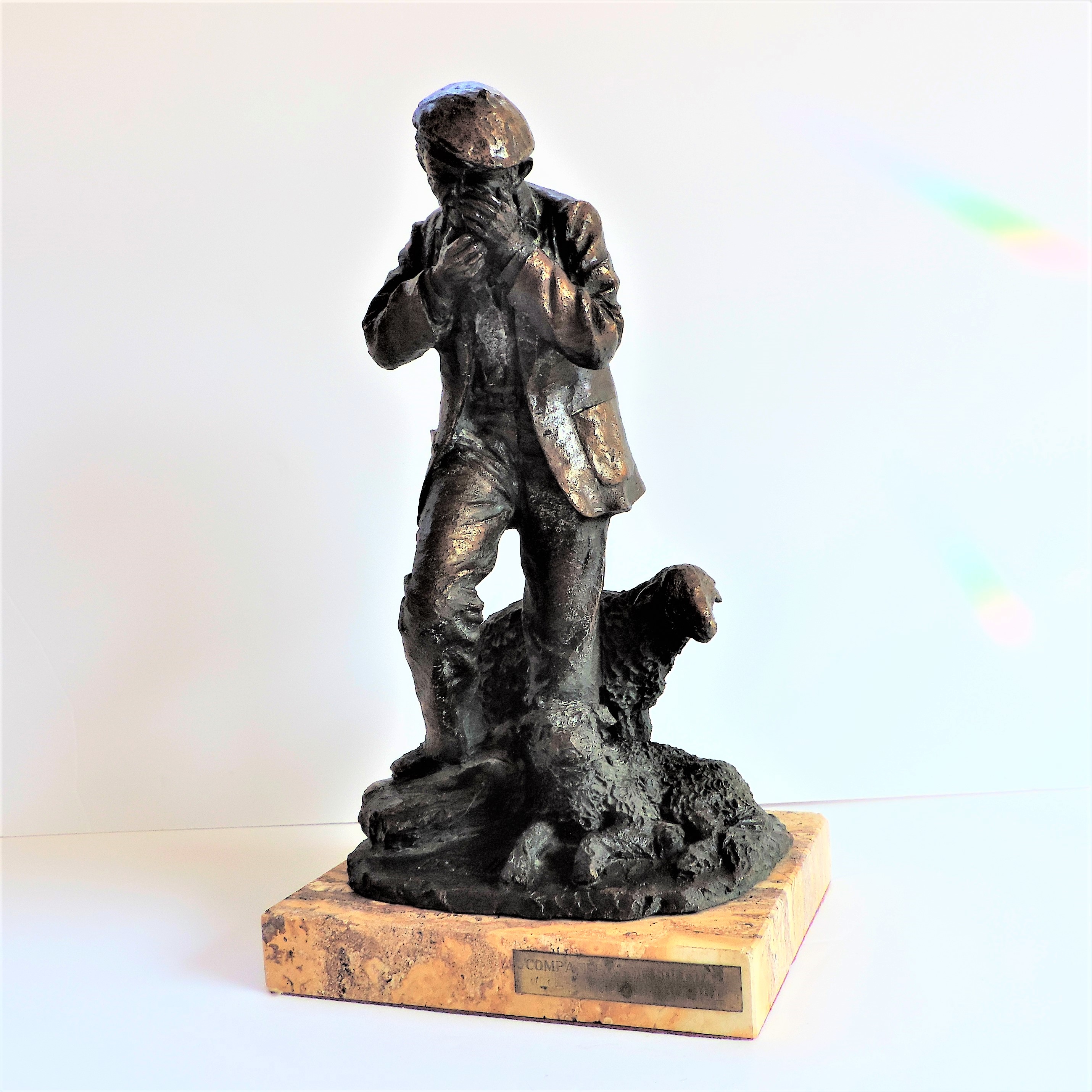 Signed Josep Bofill Bronze Sculpture Companions of Solitude c. 1980's - Image 7 of 10