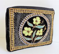 Vintage Hand Embroidered Velvet Bag