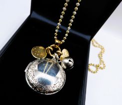 Dower & Hall Gold on Sterling Silver Cherished Treasures Locket