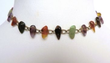 Vintage Multi Gemstone Necklace