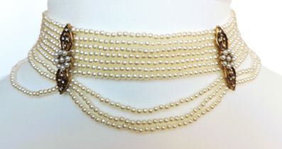 Vintage Style Pearl Necklace with Gift Box