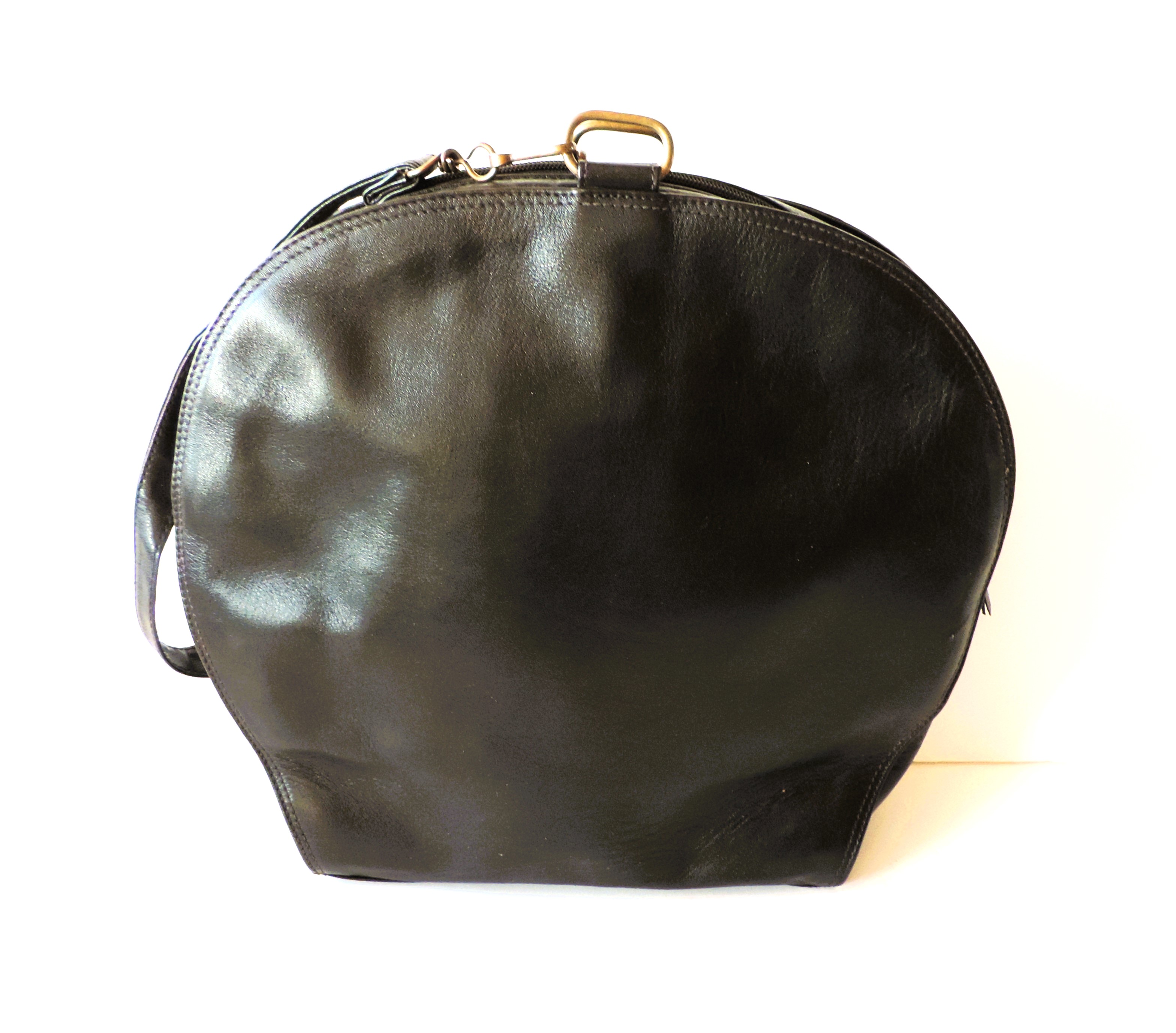 Made in Italy Black Leather Bag - Image 2 of 8