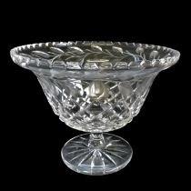 Antique Edwardian Hand Cut & Etched Crystal Bowl Circa 1901-1910