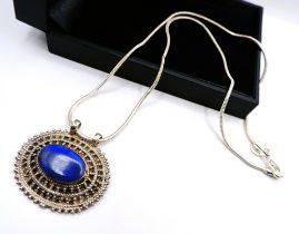 Artisan 825 Silver Lapis Lazuli Necklace