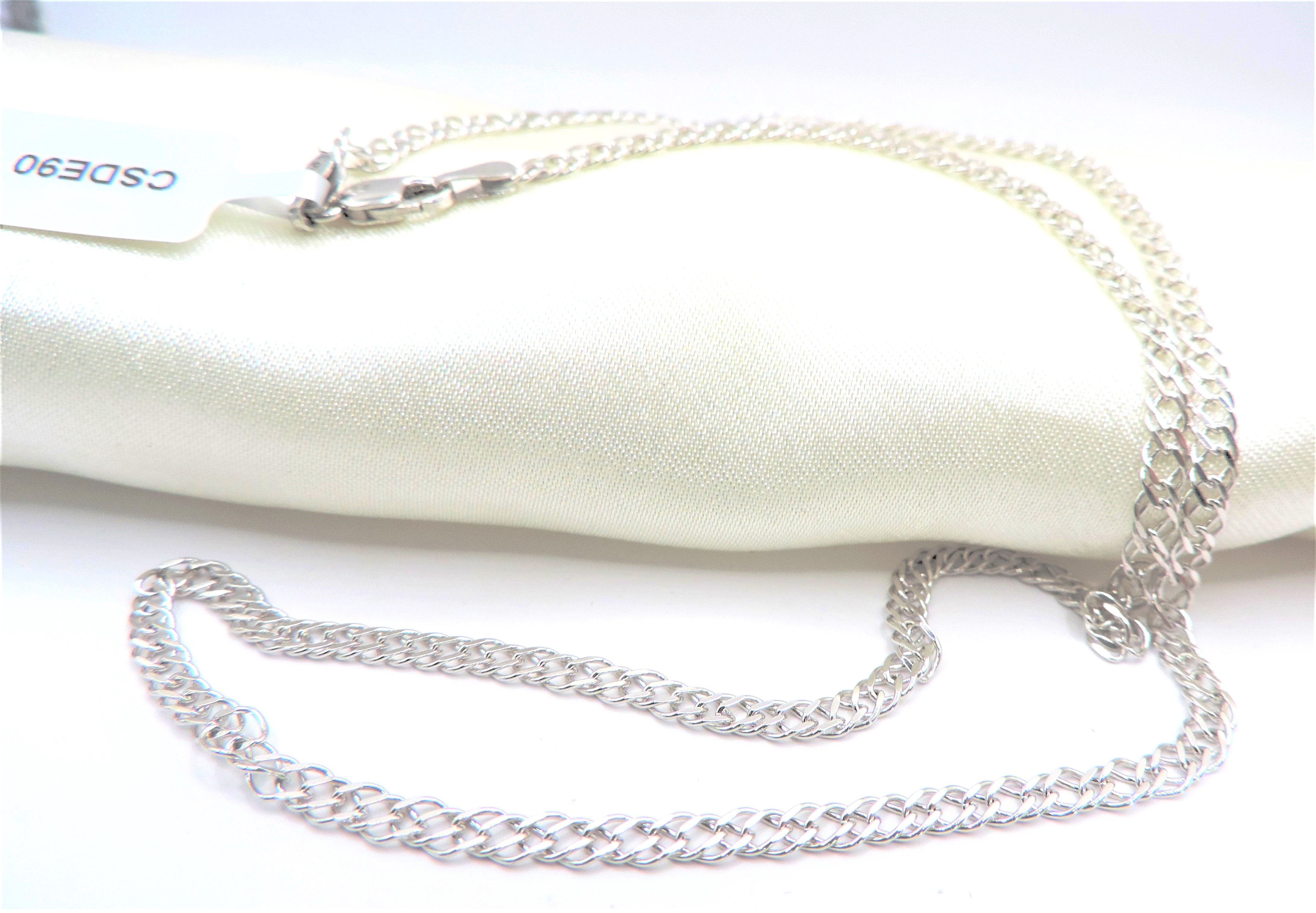 Sterling Silver 18 inch Chain Necklace New with Gift Pouch