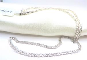 Sterling Silver 18 inch Chain Necklace New with Gift Pouch