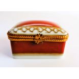 Vintage Limoges Dubarry Hand Painted Porcelain Trinket Box