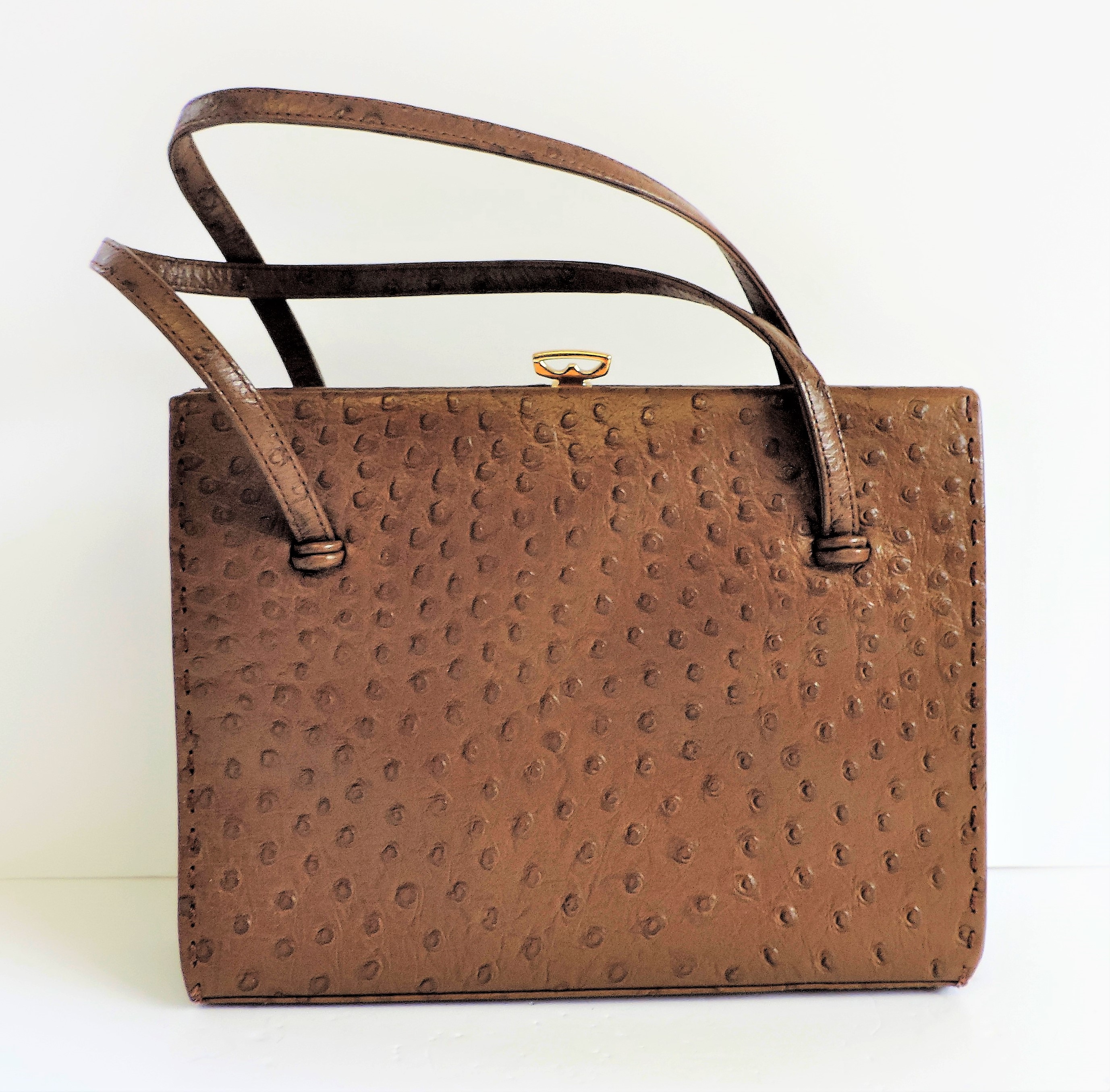 Vintage Waldybag Ostrich Leather Handbag - Image 2 of 8