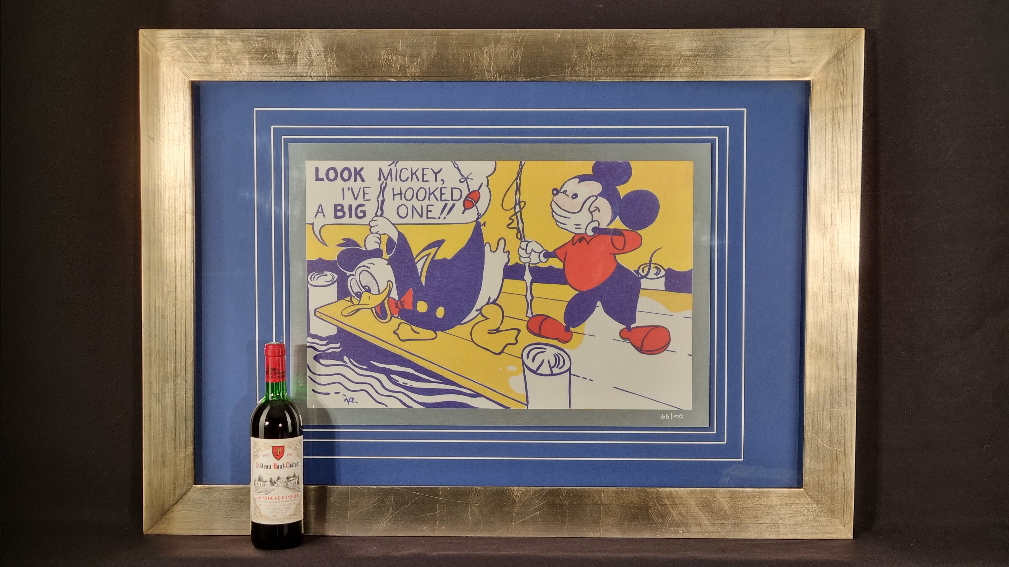 Rare Roy Lichtenstein "Look Mickey, 1961" Limited Edition on Metal. - Image 2 of 9