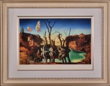 Salvador Dali "Swans Reflecting Elephants, 1937" Limited Edition