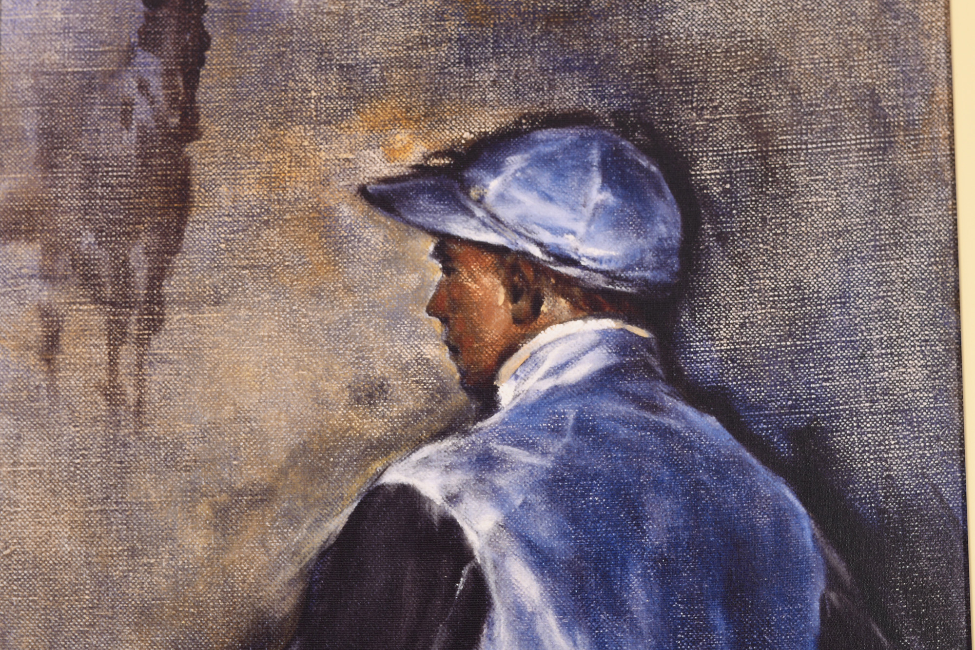 Jay Boyd Kirkman "Jockey in Blue" Canvas Edition - Image 6 of 9