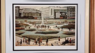 L.S. Lowry Limited Edition "Piccadilly Gardens"