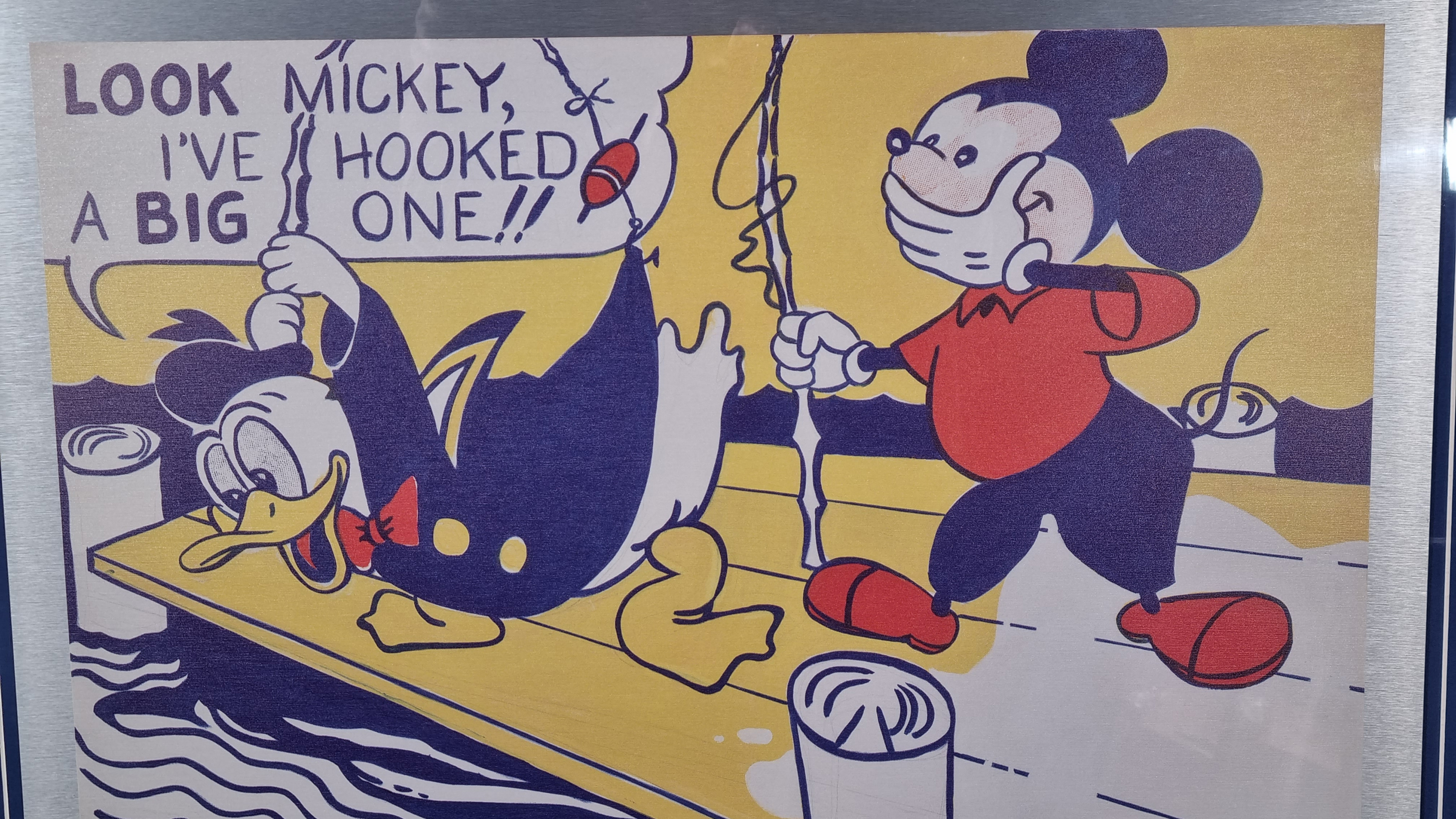 Rare Roy Lichtenstein "Look Mickey, 1961" Limited Edition on Metal. - Image 9 of 9