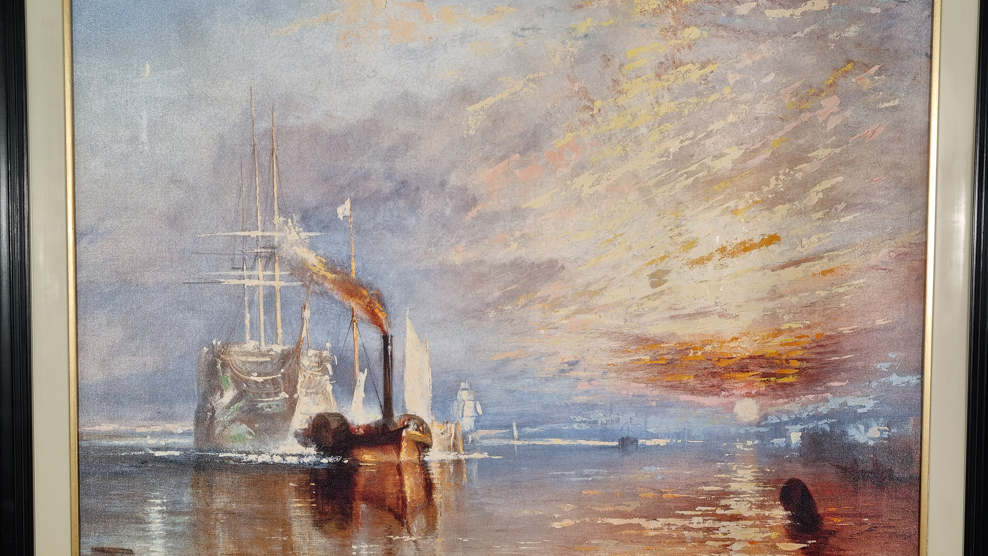 J.M.W. Turner "Fighting Temeraire" Limited Edition Hand Embellished Edition - Image 3 of 9