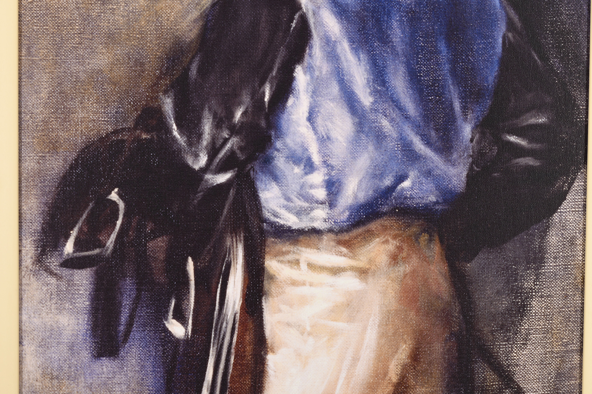 Jay Boyd Kirkman "Jockey in Blue" Canvas Edition - Image 7 of 9