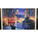 Stunning Large Original Oil Painting Titled "Sentinels, London"